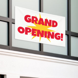 Starburst Grand Opening Banner