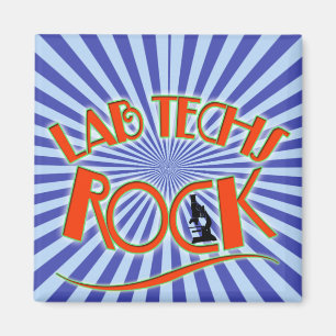 STARBURST LAB TECHS ROCK (LABORATORY SCIENTIST) MAGNET