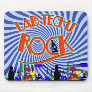 STARBURST LAB TECHS ROCK (LABORATORY SCIENTIST) MOUSE PAD