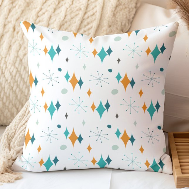 Starburst Mid Century Modern Pattern Cushion (Creator Uploaded)