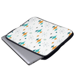 Starburst Mid Century Modern Pattern Laptop Sleeve