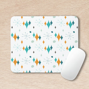 Starburst Mid Century Modern Pattern Mouse Pad