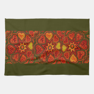 'Starburst of Love' Kitchen Towel
