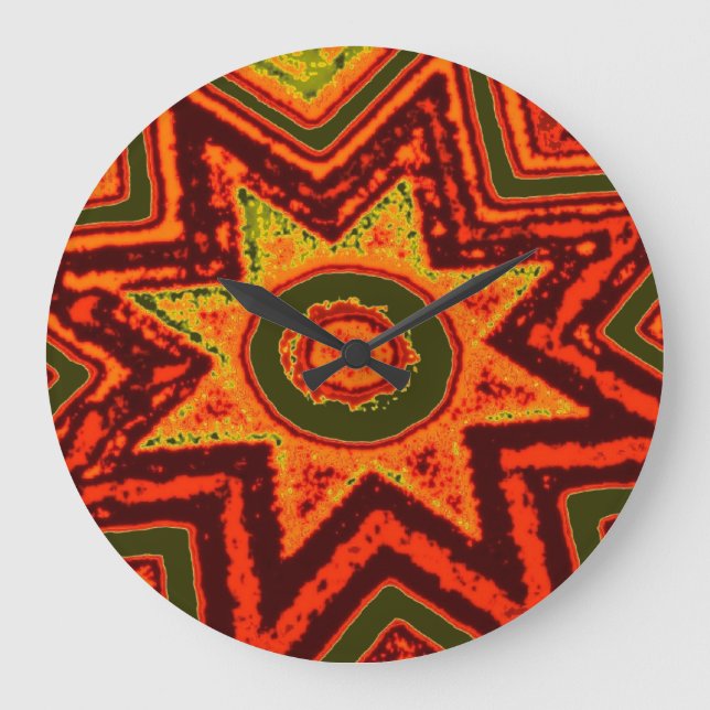 'Starburst of Love' Wall Clock (Front)