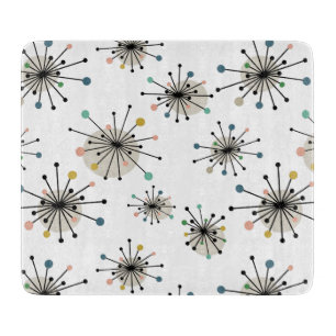 Starburst Pattern Atomic Age Mid Century Modern Cutting Board