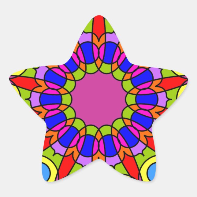 Starburst Star Sticker (Front)