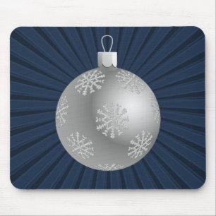 Starburst Stripes Ornament Mousepad, Dark Blue Mouse Pad