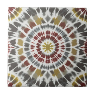 Starburst Tie Dye Ceramic Tile