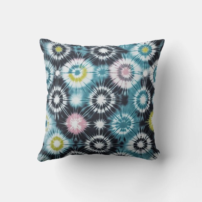 Starburst Tie Dye Design Cushion (Back)