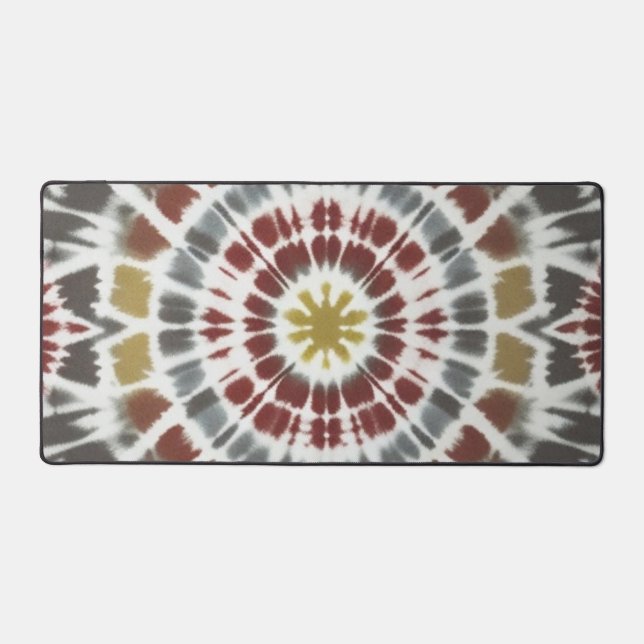 Starburst Tie Dye Desk Mat (Front)