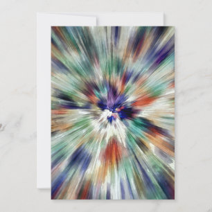 Starburst Tie Dye Holiday Card