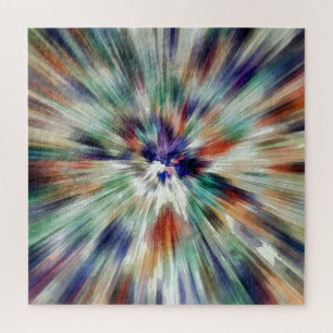 Starburst Tie Dye Jigsaw Puzzle