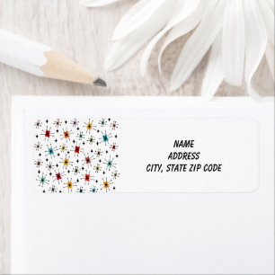 Starbursts and Stars  Return Address Label