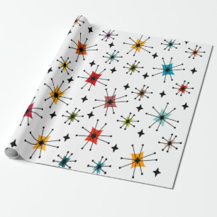 Starbursts and Stars Wrapping Paper