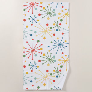 Starbursts in Colour Beach Towel