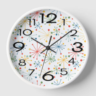 Starbursts in Colour  Clock
