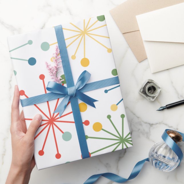 Starbursts in Colour Wrapping Paper (Gifting)