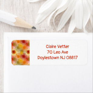 Starbursts Return Address Label