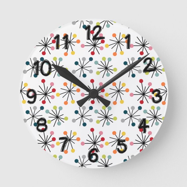 Starbursts Round Clock (Front)