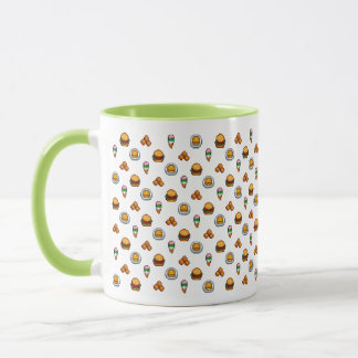 Stardew Valley patterned snacks burger ice cream Mug