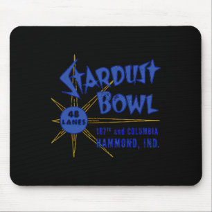 Stardust Bowl Retro Vintage Bowling Indiana Mouse Pad