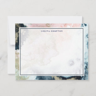 Stardust Elegance Personalised Stationery Card