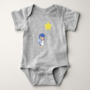 Stardust Fairy, Cute Fairy, Fairy With Balloon Baby Bodysuit
