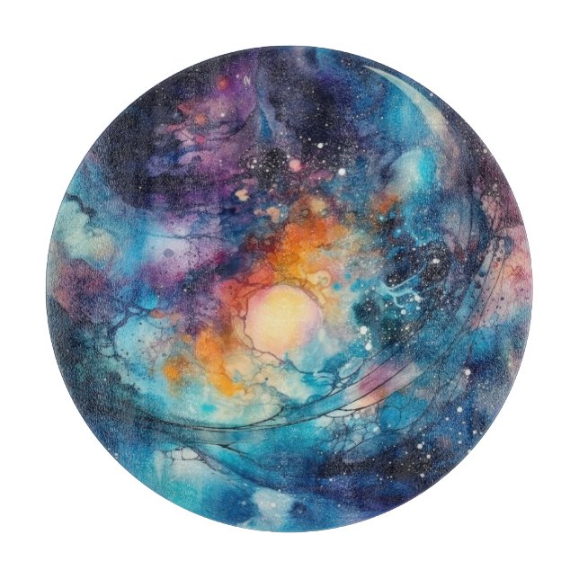 Stardust Galaxy Cutting Board (Front)