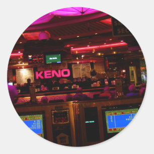 Stardust Las Vegas Keno lounge Classic Round Sticker