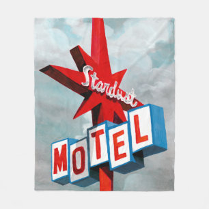 Stardust Motel Sign Fleece Blanket
