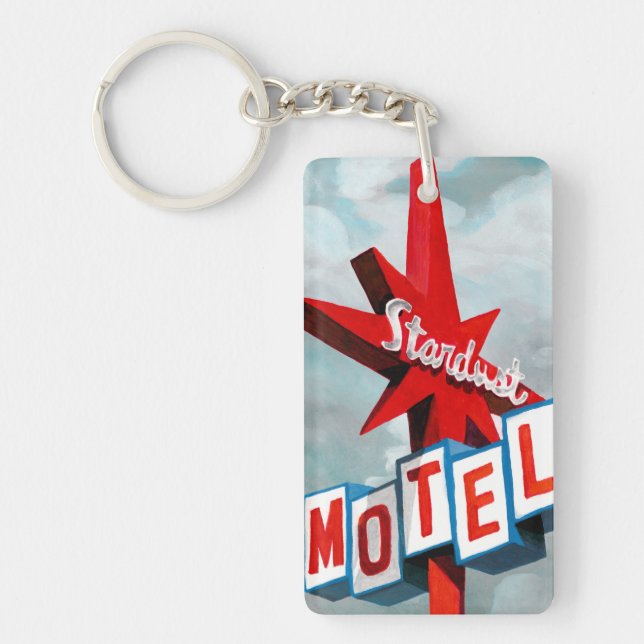 Stardust Motel Sign Key Ring (Front)