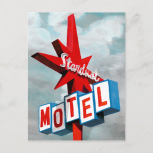 Stardust Motel Sign Postcard