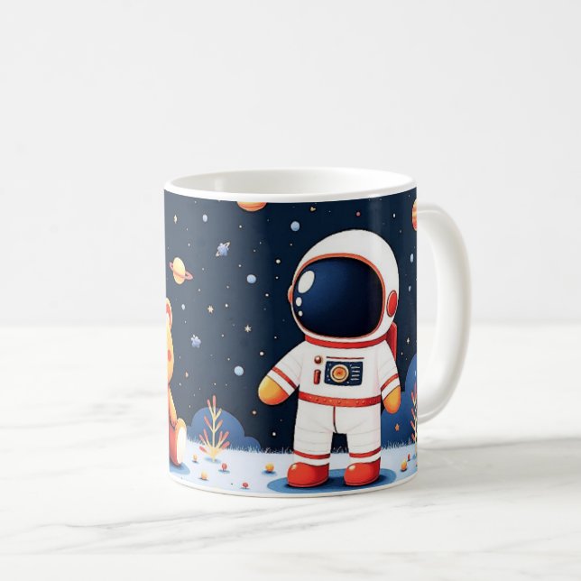 Stardust Mountain Space Explorer Coffee Mug (Front Right)