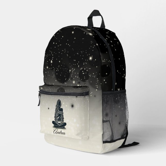 Stardust Reflections Printed Backpack (Back Corner Right)