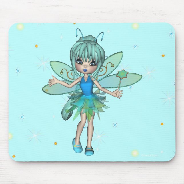 Stardust Sparkle Fairy Mousepad (Front)