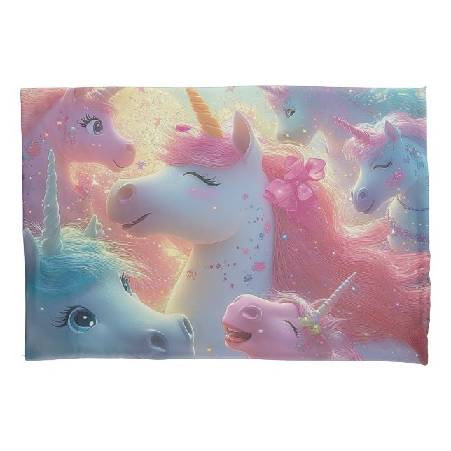 Stardust Unicorn Gala  Pillowcase (Front)