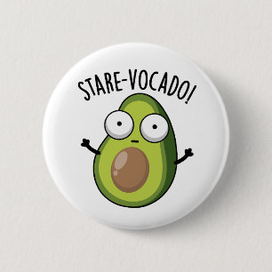 Stare-vocado Funny Avocado Pun  6 Cm Round Badge