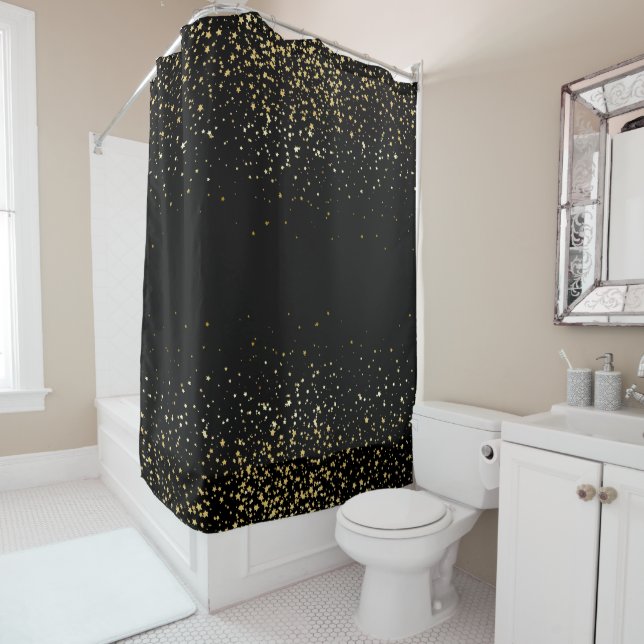 Starfall Shower Curtain (In Situ)