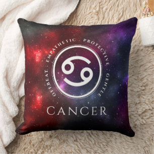 Starfield Cancer Crab Western Zodiac Cushion