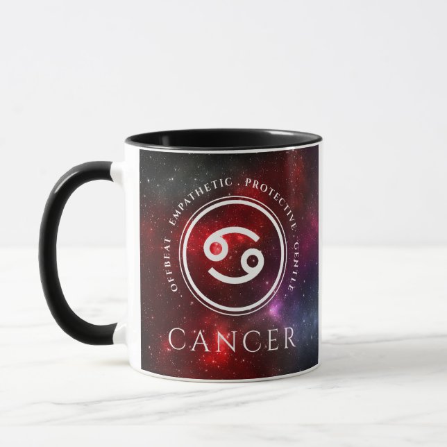 Starfield Cancer Crab Western Zodiac Mug (Left)