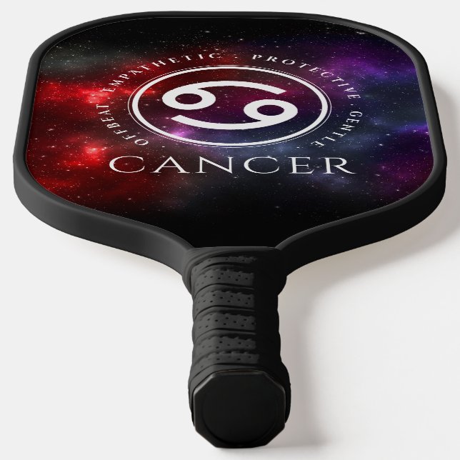 Starfield Cancer Crab Western Zodiac Pickleball Paddle (Laydown)