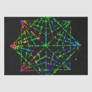 Starfield Kaleidoscope Design   Tissue Paper