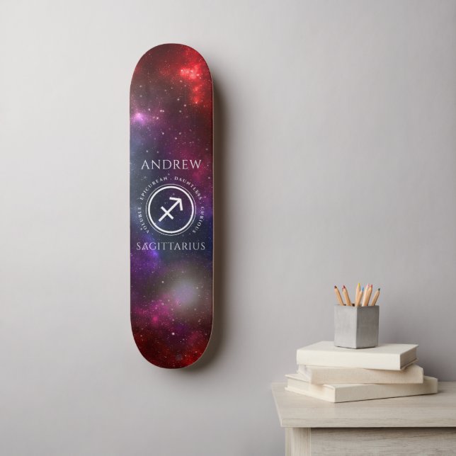 Starfield Sagittarius Archer Western Zodiac Skateboard (Wall Art)