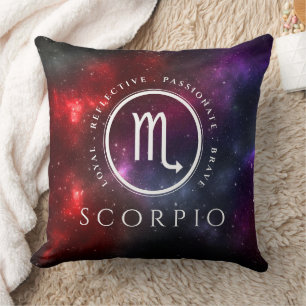 Starfield Scorpio Scorpion Western Zodiac Cushion