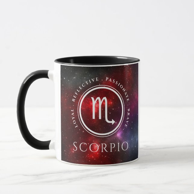 Starfield Scorpio Scorpion Western Zodiac Mug (Left)