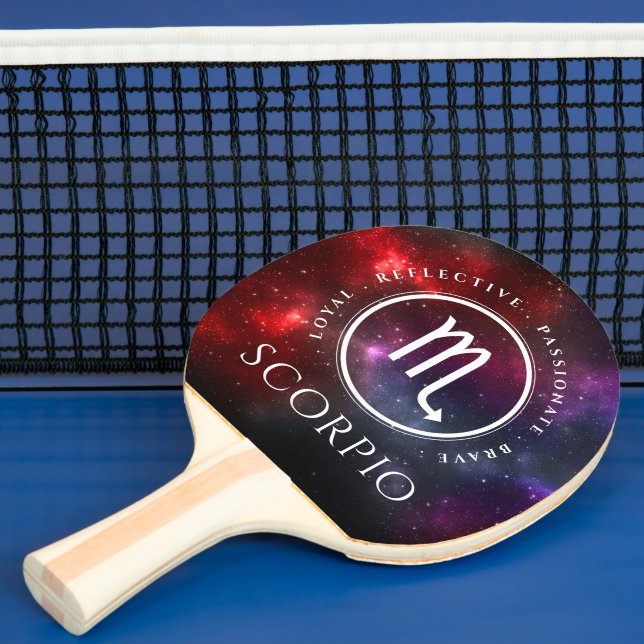 Starfield Scorpio Scorpion Western Zodiac Ping Pong Paddle (Insitu)