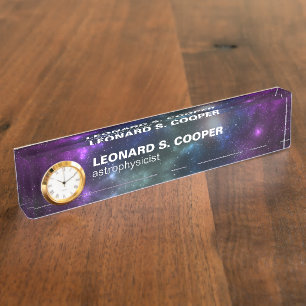 Starfield with Multicolored Cosmic Dust Nameplate