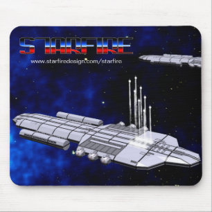STARFIRE GSN Battlecruiser missile barrage Mouse Pad