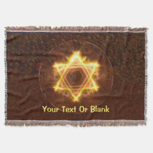 Starfire Star Of David Throw Blanket