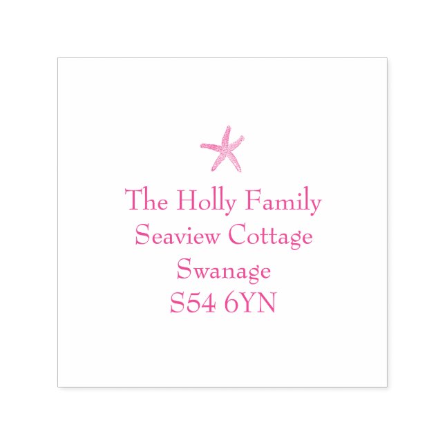 Starfish Address Stamp (Design)